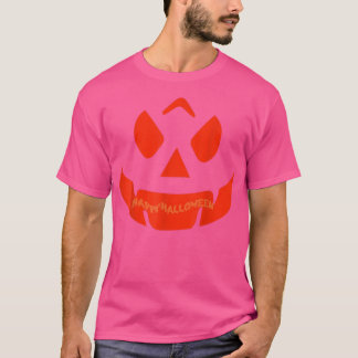 Happy Halloween Jack O' Lantern Pumpkins Face 247 T-Shirt