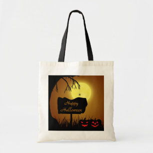 Happy Halloween Jack O Lantern Pumpkins - Tote Bag