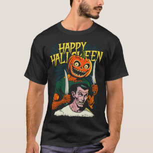 Happy Halloween Jack-O-Lantern Ready For Carving T T-Shirt