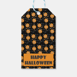 Happy Halloween Jack O Lantern Trick Or Treat Gift Tags