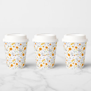 Happy Halloween Jack O Lantern Trick or Treat Paper Cups