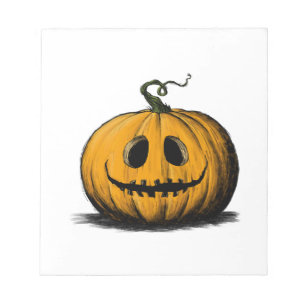 Happy Halloween Jack O'Lantern Adult Natural Notepad