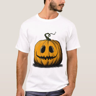 Happy Halloween Jack O'Lantern Adult Natural T-Shirt