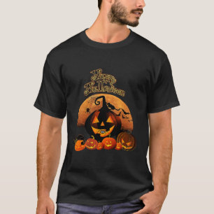 Happy Halloween Jacko Lantern Pumpkin Head T-Shirt