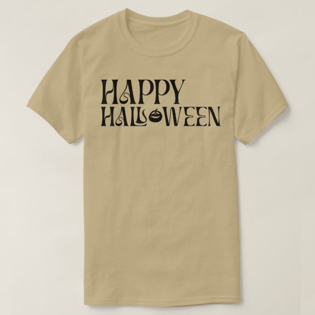 Happy Halloween JackOLantern Pumpkin Fall Tee  (Design Front)