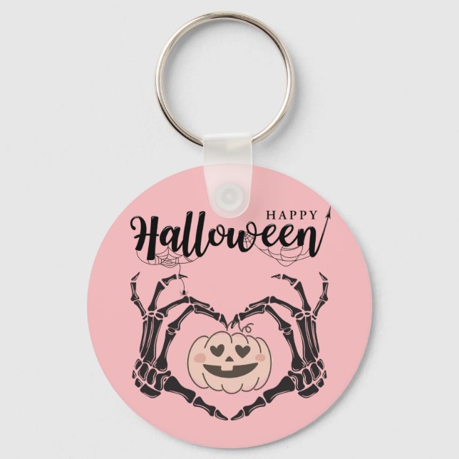 Happy Halloween  Key Ring (Front)
