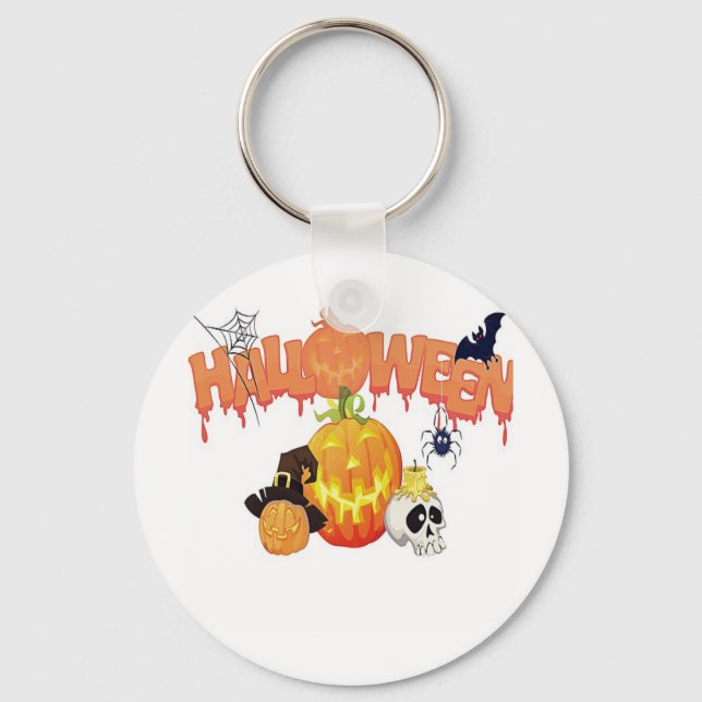 Happy Halloween Key Ring (Front)