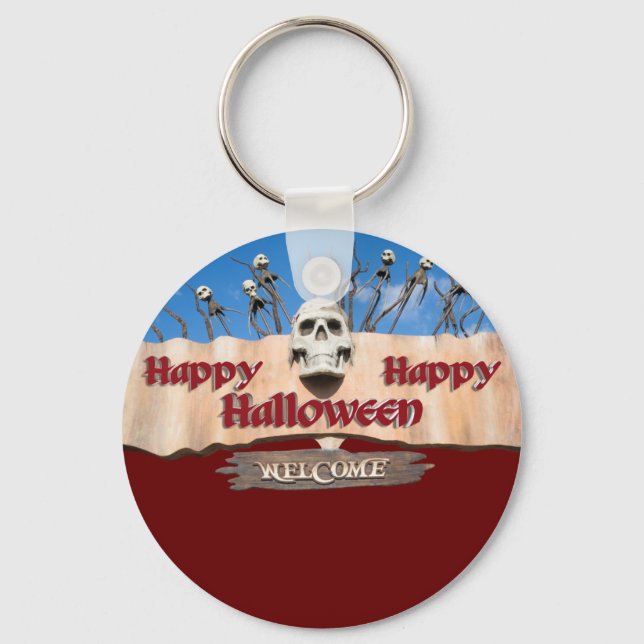 Happy Halloween Key Ring (Front)