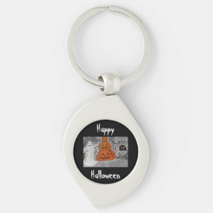 Happy Halloween Key Ring