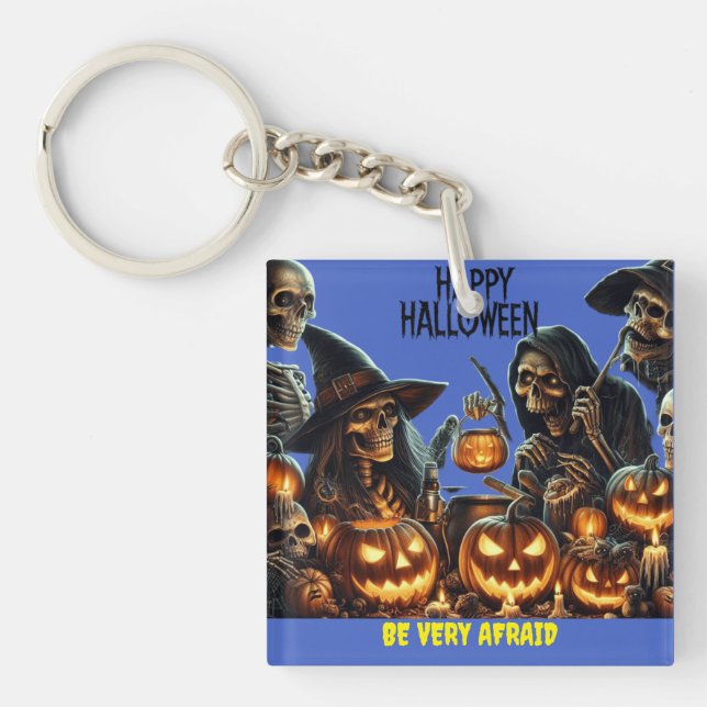 Happy Halloween Key Ring (Front)