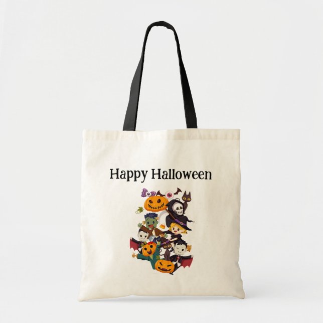 Happy Halloween Kids Celebration Tote Bag (Front)