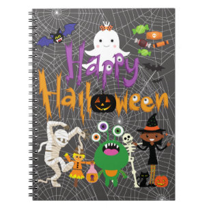 Happy Halloween Kids Cute and Spooky   Notebook