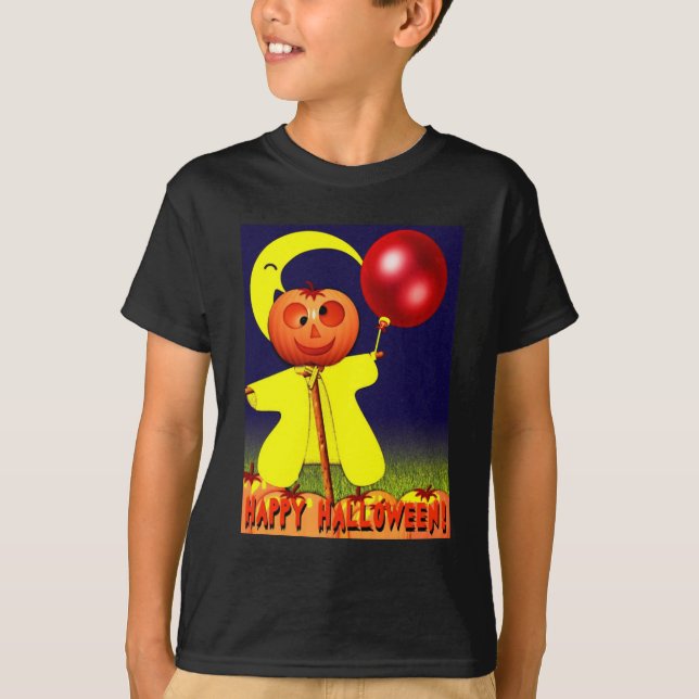 Happy Halloween Kid's Dark Shirt (Front)