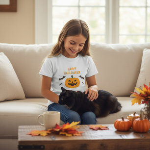 Happy Halloween Kids Pumpkin T-Shirt
