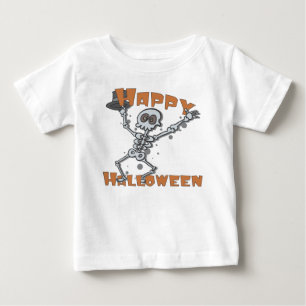 Happy Halloween Kids Skeleton Baby T-Shirt
