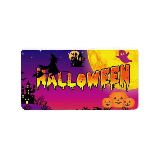 Happy Halloween Label (Front)