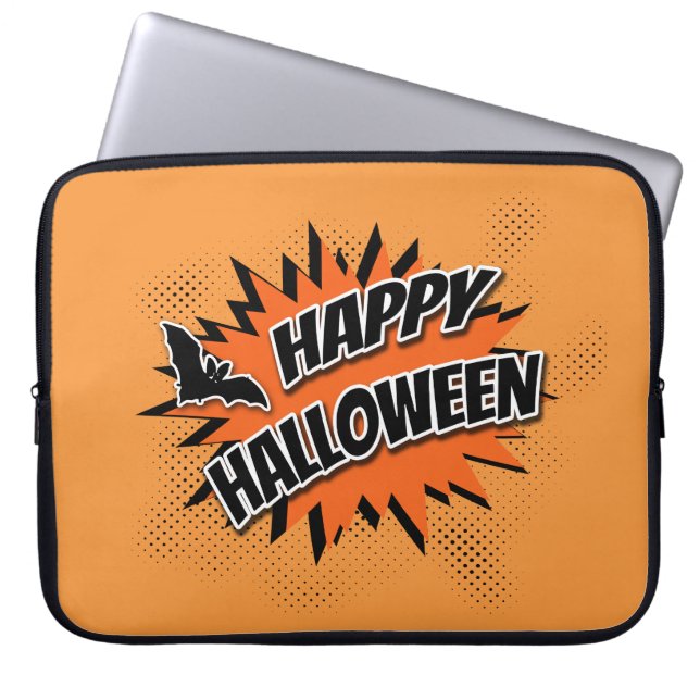 Happy Halloween Laptop Sleeve (Front)