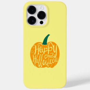Happy Halloween lettering on carved pumpkin Case-Mate iPhone 14 Pro Max Case