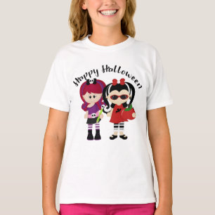 Happy Halloween Little Monster Girls T-Shirt