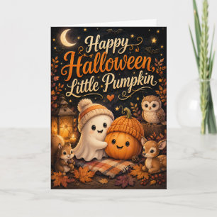 Happy Halloween Little Pumpkin Card