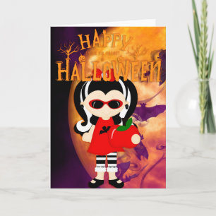 Happy Halloween Little Vampress Card