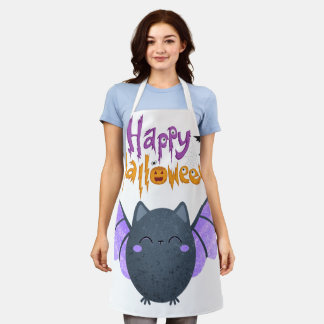 Happy Halloween Logo T-Shirt Apron