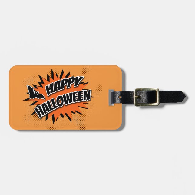 Happy Halloween Luggage Tag (Front Horizontal)