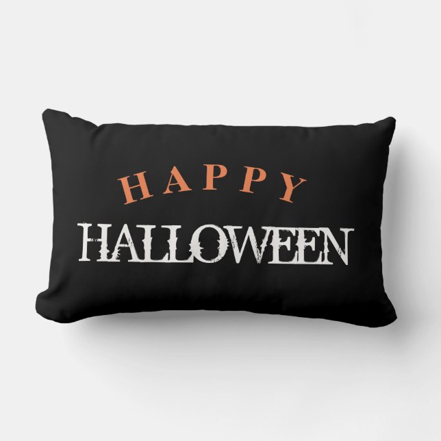 HAPPY HALLOWEEN LUMBAR CUSHION (Front)