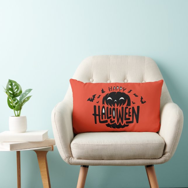 Happy Halloween  Lumbar Cushion (Chair)