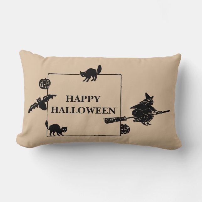 Happy Halloween Lumbar Cushion (Front)
