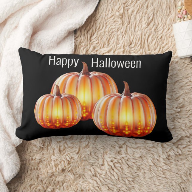 Happy Halloween Lumbar Cushion (Blanket)