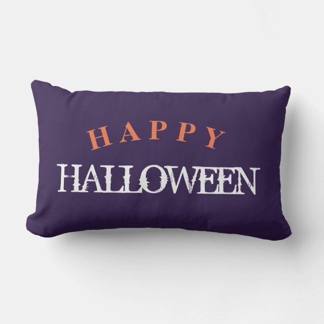 HAPPY HALLOWEEN LUMBAR CUSHION (Front)