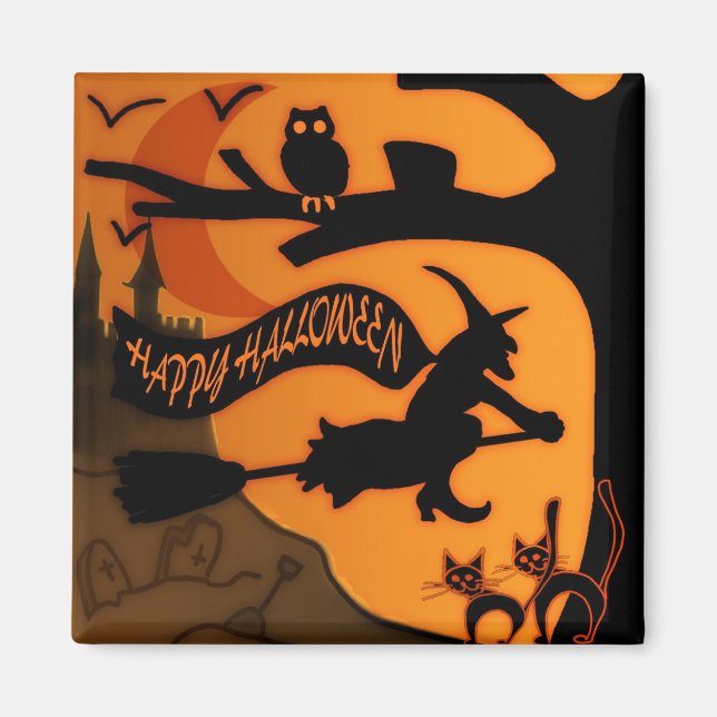 Happy Halloween Magnet (Front)
