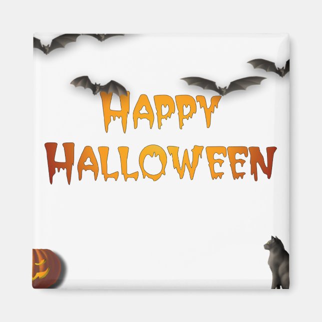 Happy Halloween Magnet (Front)