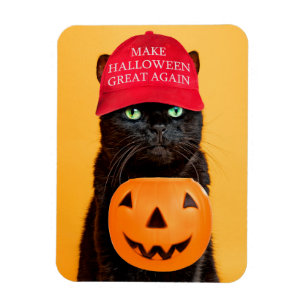 Happy Halloween Make Halloween Great Again Cat Magnet