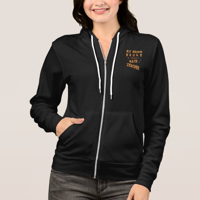 Happy Halloween Math Teacher Hoodie (Front)