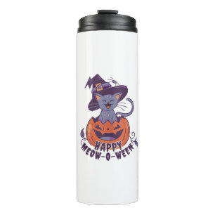 Happy Halloween Meowoween Tank Top Thermal Tumbler