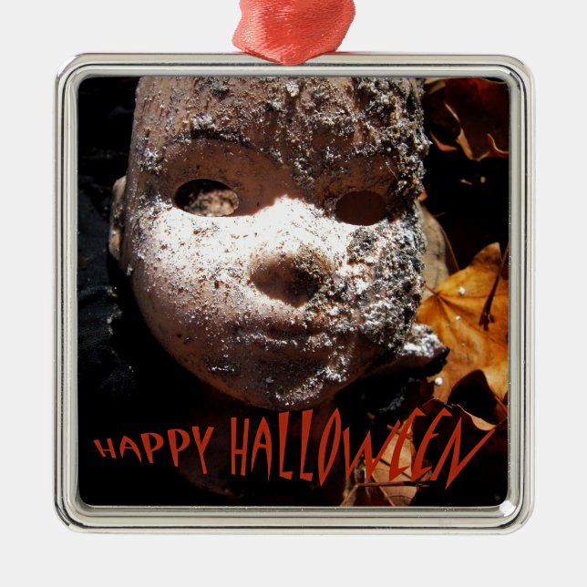 Happy Halloween Metal Tree Decoration (Front)