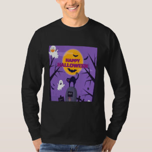happy Halloween mew Mean Ghost cat I mew T-Shirt