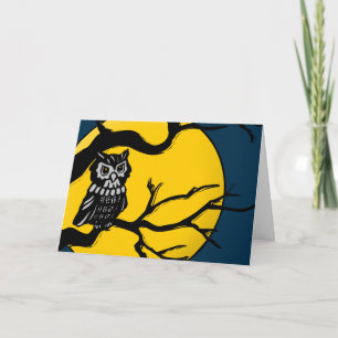 happy halloween : midnight owl : card