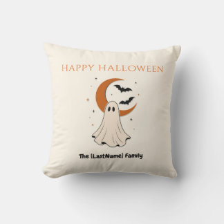 Happy Halloween / Minimalist Halloween Throw Pillo Cushion