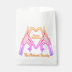 Happy Halloween Modern Script Custom Halloween Favour Bags