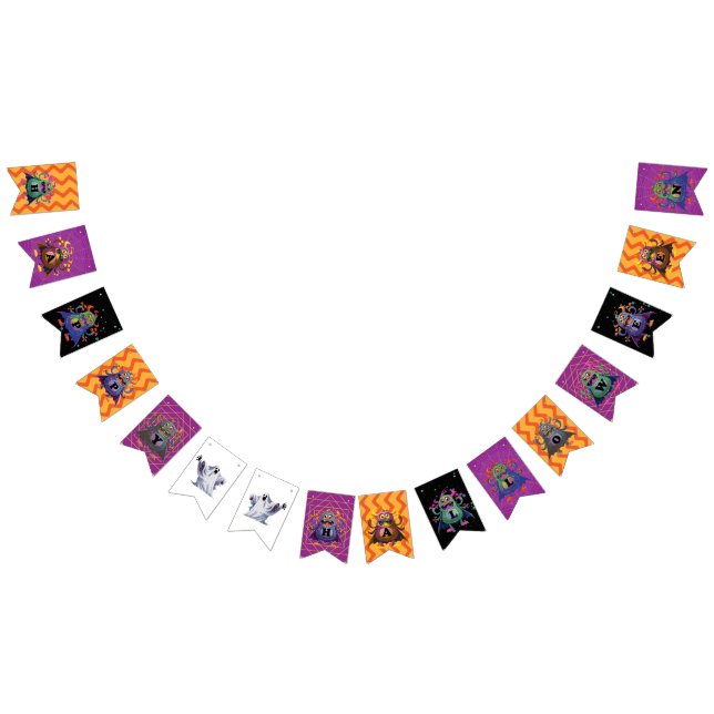Happy Halloween Monster Trick or Treat Bunting (All)