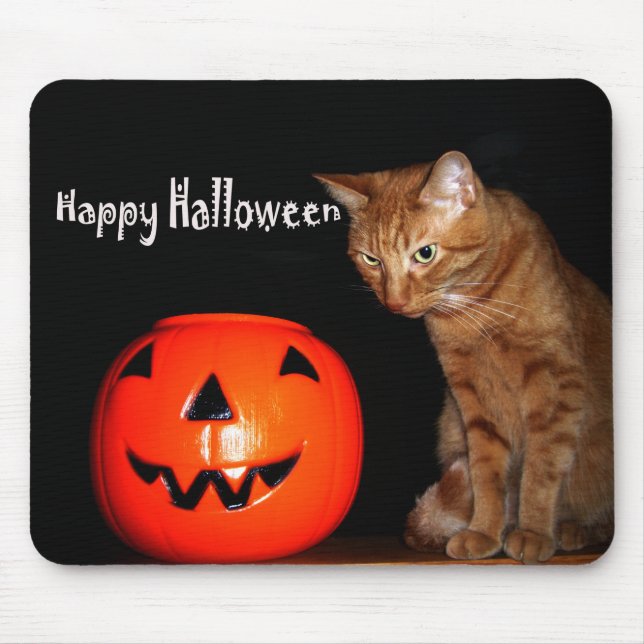 Happy Halloween Mouse Pad (Front)