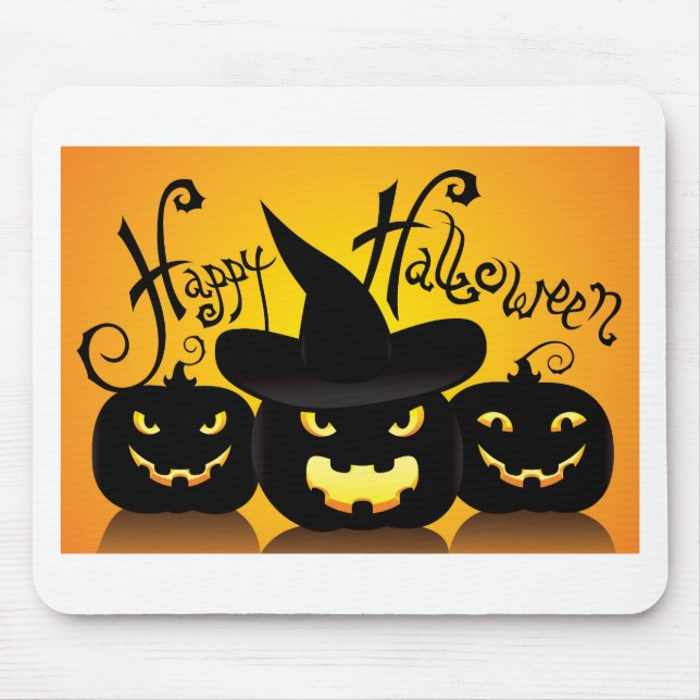 Happy Halloween Mouse Pad (Front)