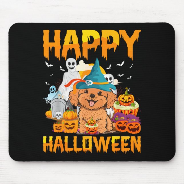 Happy halloween  mouse pad (Front)