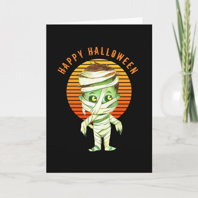 Happy Halloween - Mummy Card (Front)