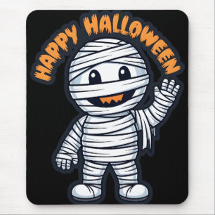 Happy Halloween mummy sympathetic Mouse Pad