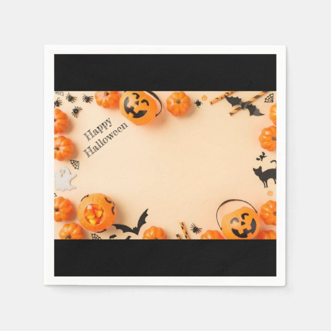 Happy Halloween Napkin (Front)