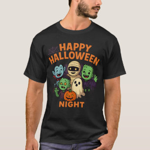 Happy Halloween Night Unisex Clothes Male Female T-Shirt